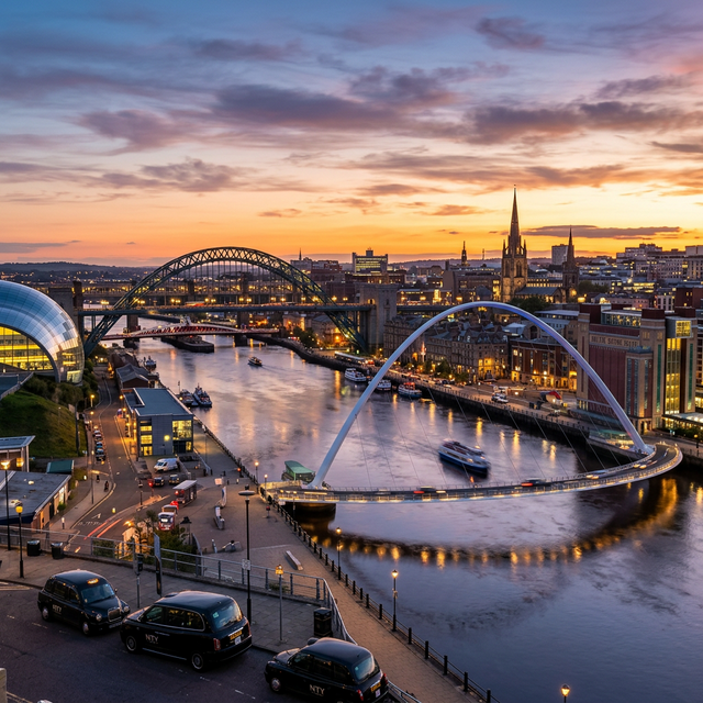 Edinburgh to Newcastle taxi transfer